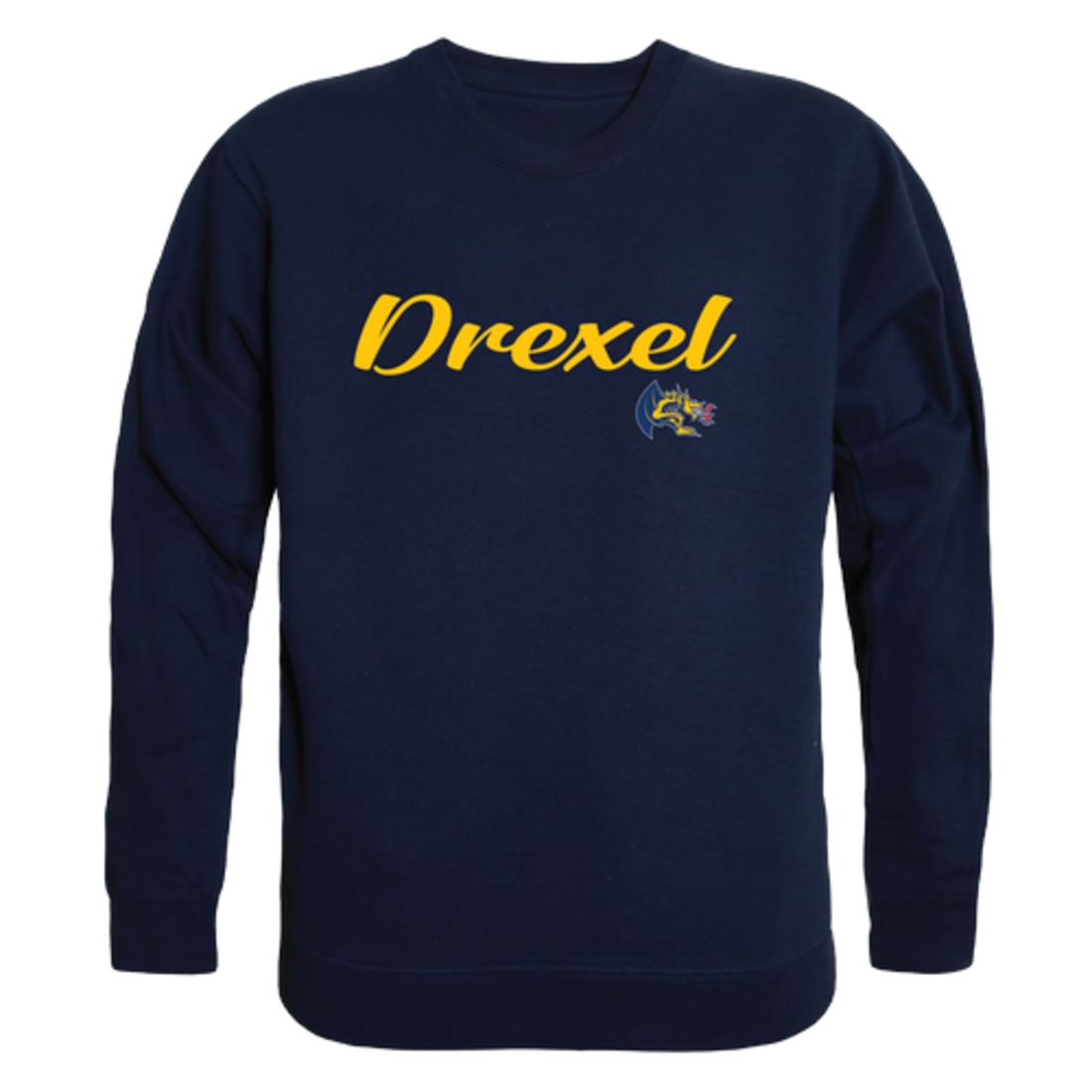 Drexel University Dragons Script Crewneck Pullover Sweatshirt Sweater Black-Campus-Wardrobe