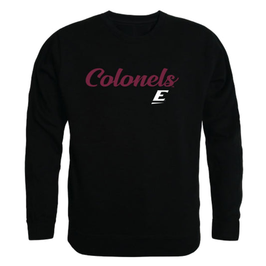 EKU Eastern Kentucky University Colonels Script Crewneck Pullover Sweatshirt Sweater Black-Campus-Wardrobe