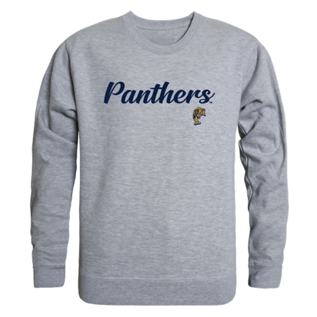 FIU Florida International University Panthers Script Crewneck Pullover Sweatshirt Sweater Black-Campus-Wardrobe