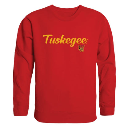 Tuskegee University Golden Tigers Script Crewneck Pullover Sweatshirt Sweater Black-Campus-Wardrobe