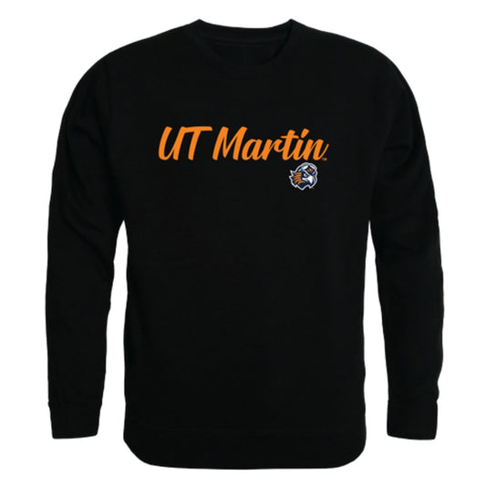UT University of Tennessee at Martin Skyhawks Script Crewneck Pullover Sweatshirt Sweater Black-Campus-Wardrobe