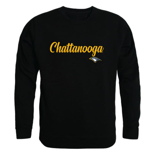 UTC University of Tennessee at Chattanooga MOCS Script Crewneck Pullover Sweatshirt Sweater Black-Campus-Wardrobe