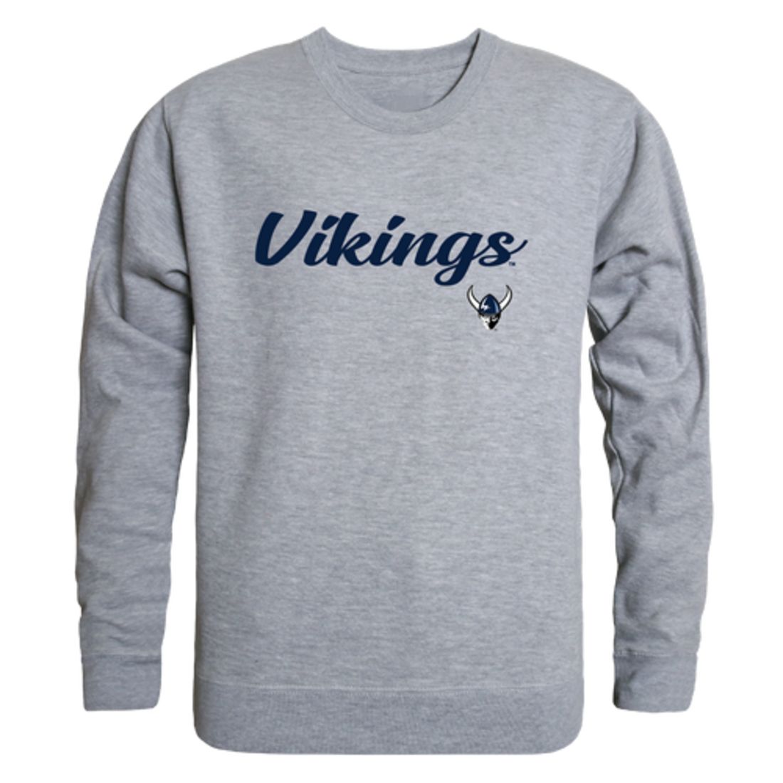 WWU Western Washington University Vikings Script Crewneck Pullover Sweatshirt Sweater Black-Campus-Wardrobe