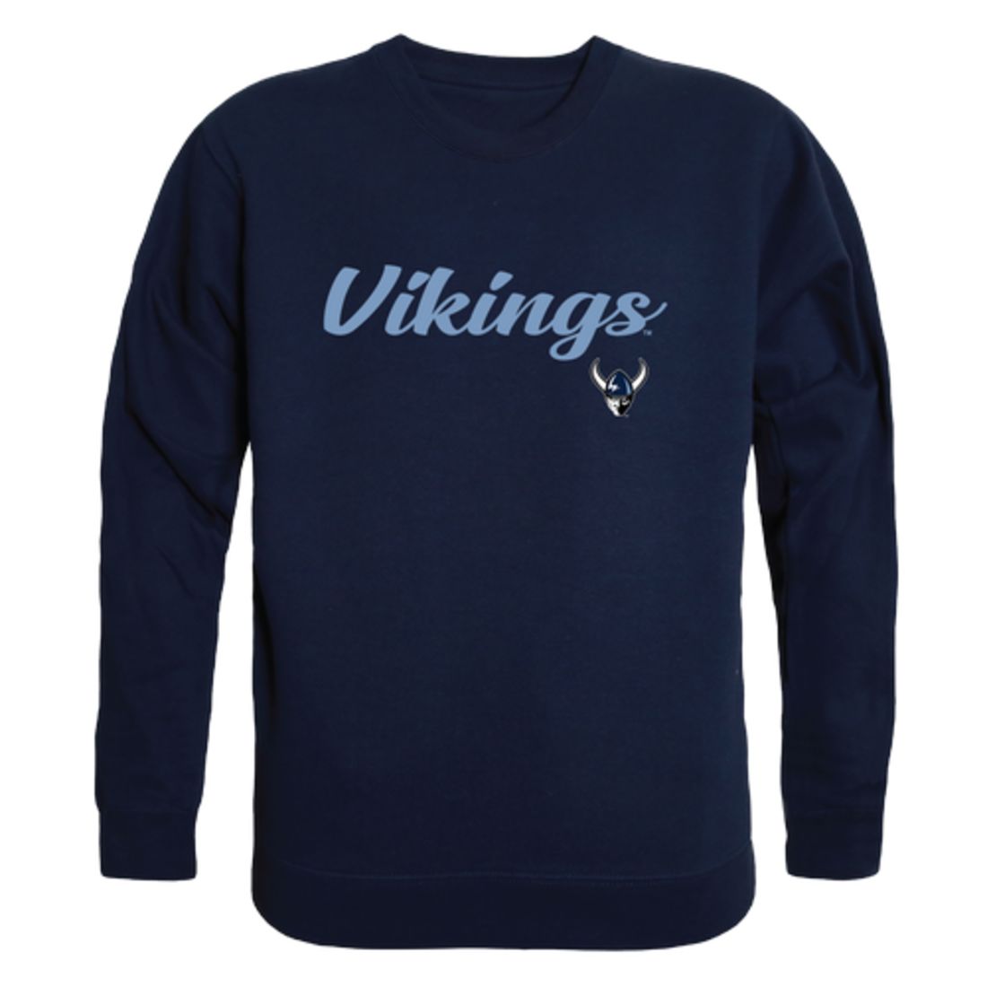 WWU Western Washington University Vikings Script Crewneck Pullover Sweatshirt Sweater Black-Campus-Wardrobe