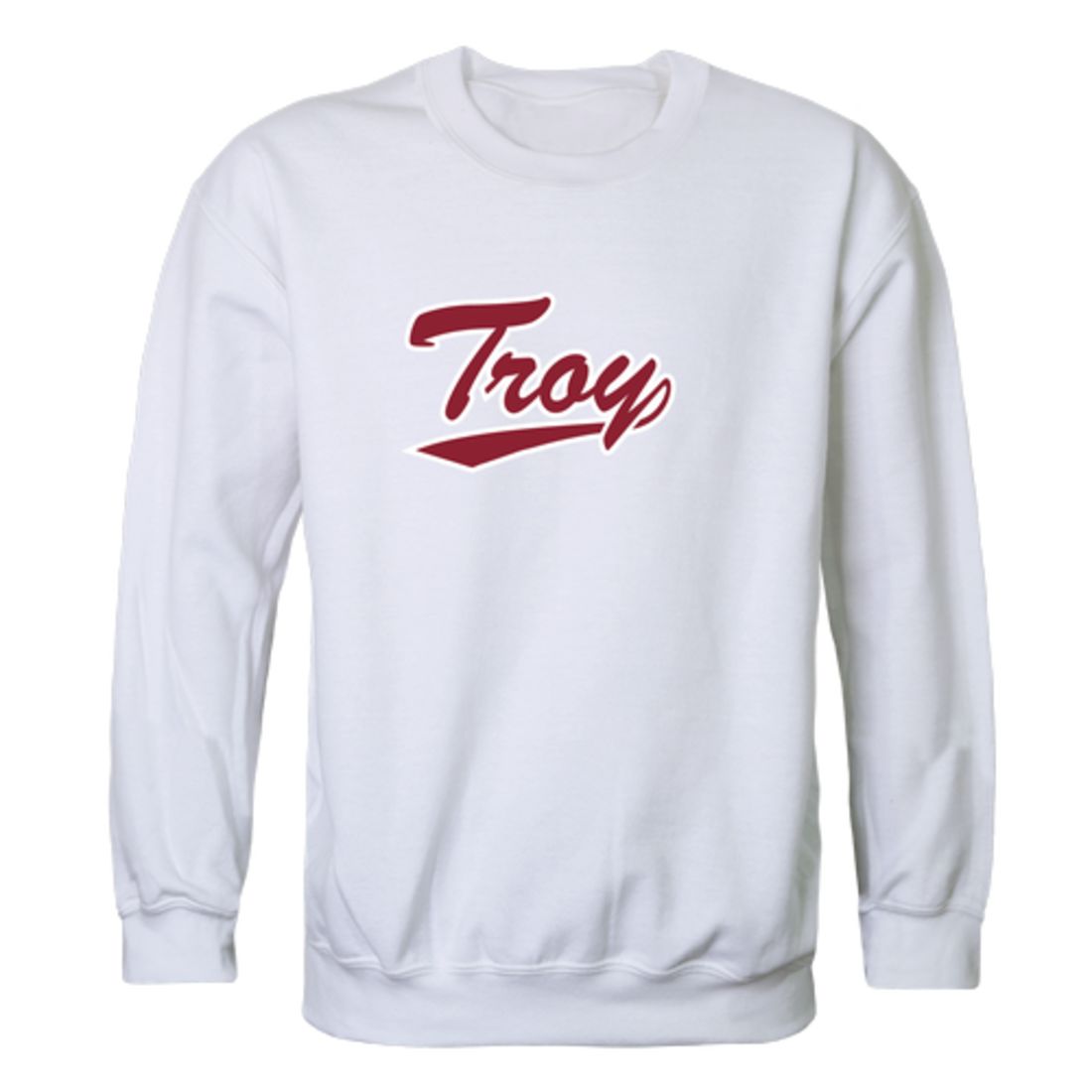 Troy University Trojans Script Crewneck Pullover Sweatshirt Sweater Black-Campus-Wardrobe