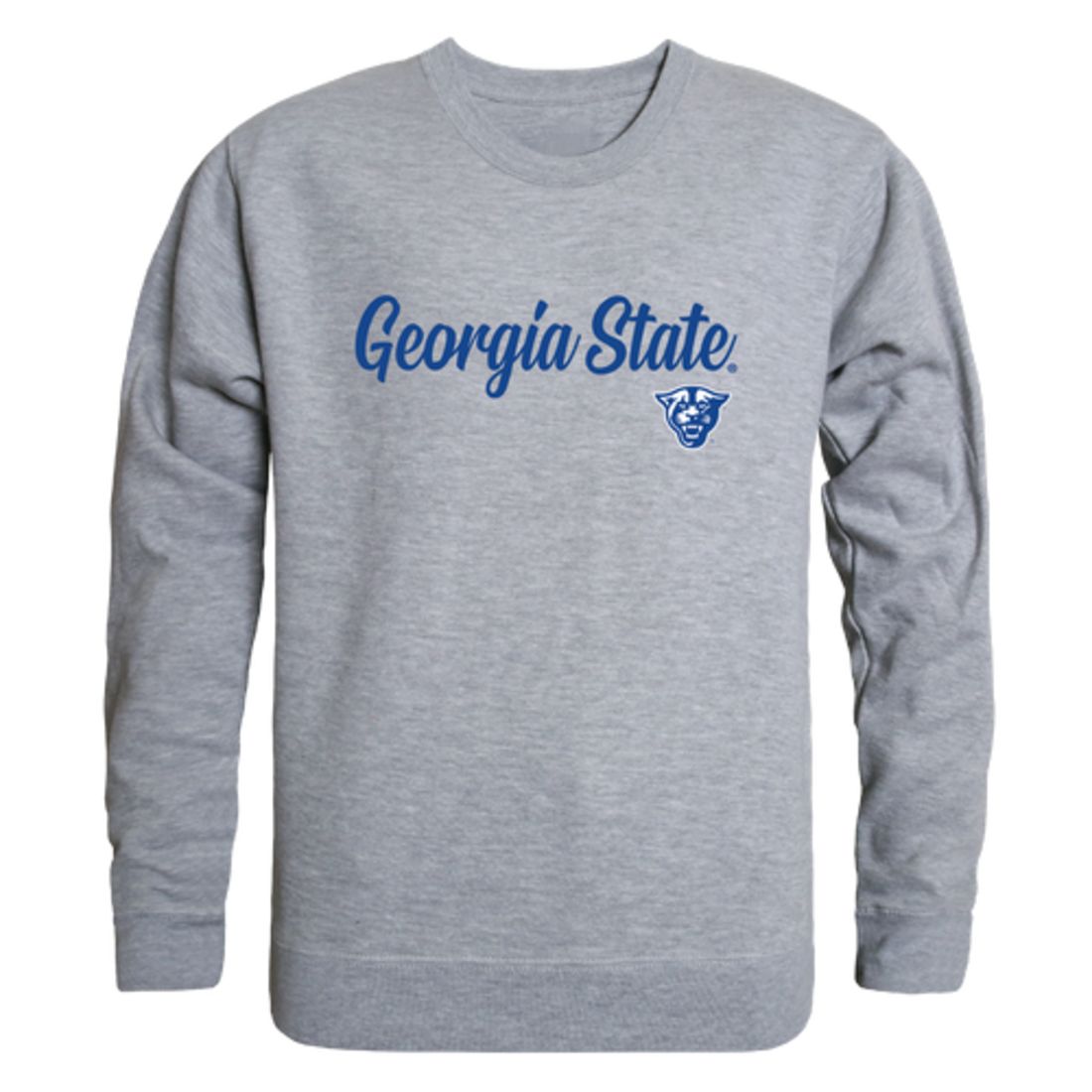 GSU Georgia State University Panthers Script Crewneck Pullover Sweatshirt Sweater Black-Campus-Wardrobe