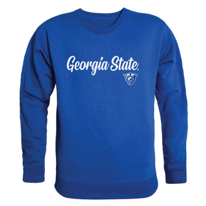 GSU Georgia State University Panthers Script Crewneck Pullover Sweatshirt Sweater Black-Campus-Wardrobe