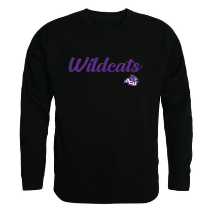 ACU Abilene Christian University Wildcats Script Crewneck Pullover Sweatshirt Sweater Black-Campus-Wardrobe