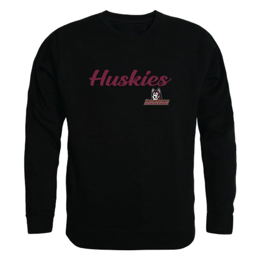 Bloomsburg University Huskies Script Crewneck Pullover Sweatshirt Sweater Black-Campus-Wardrobe