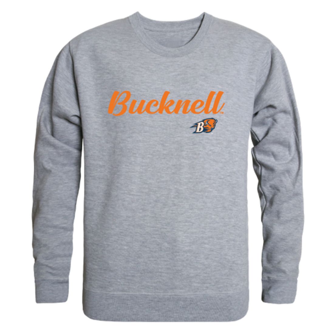 Bucknell University Bison Script Crewneck Pullover Sweatshirt Sweater Black-Campus-Wardrobe