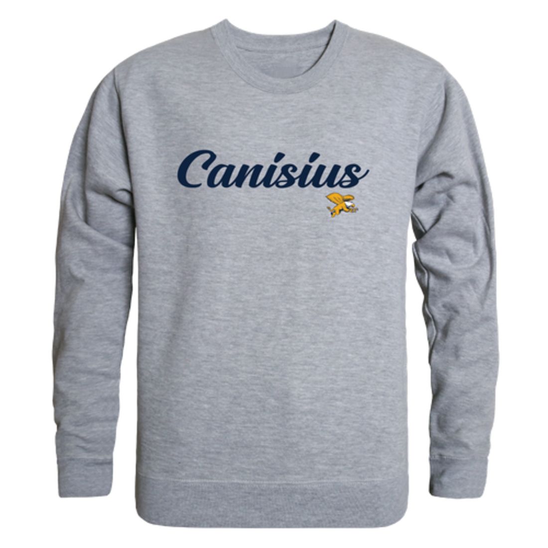 Canisius College Golden Griffins Script Crewneck Pullover Sweatshirt Sweater Black-Campus-Wardrobe