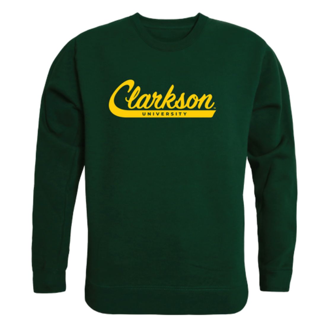 Clarkson University Golden Knights Script Crewneck Pullover Sweatshirt Sweater Black-Campus-Wardrobe