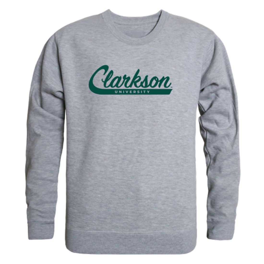 Clarkson University Golden Knights Script Crewneck Pullover Sweatshirt Sweater Black-Campus-Wardrobe