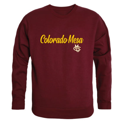 CMU Colorado Mesa University Maverick Script Crewneck Pullover Sweatshirt Sweater Black-Campus-Wardrobe