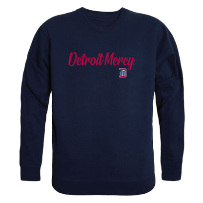 UDM University of Detroit Mercy Titans Script Crewneck Pullover Sweatshirt Sweater Black-Campus-Wardrobe