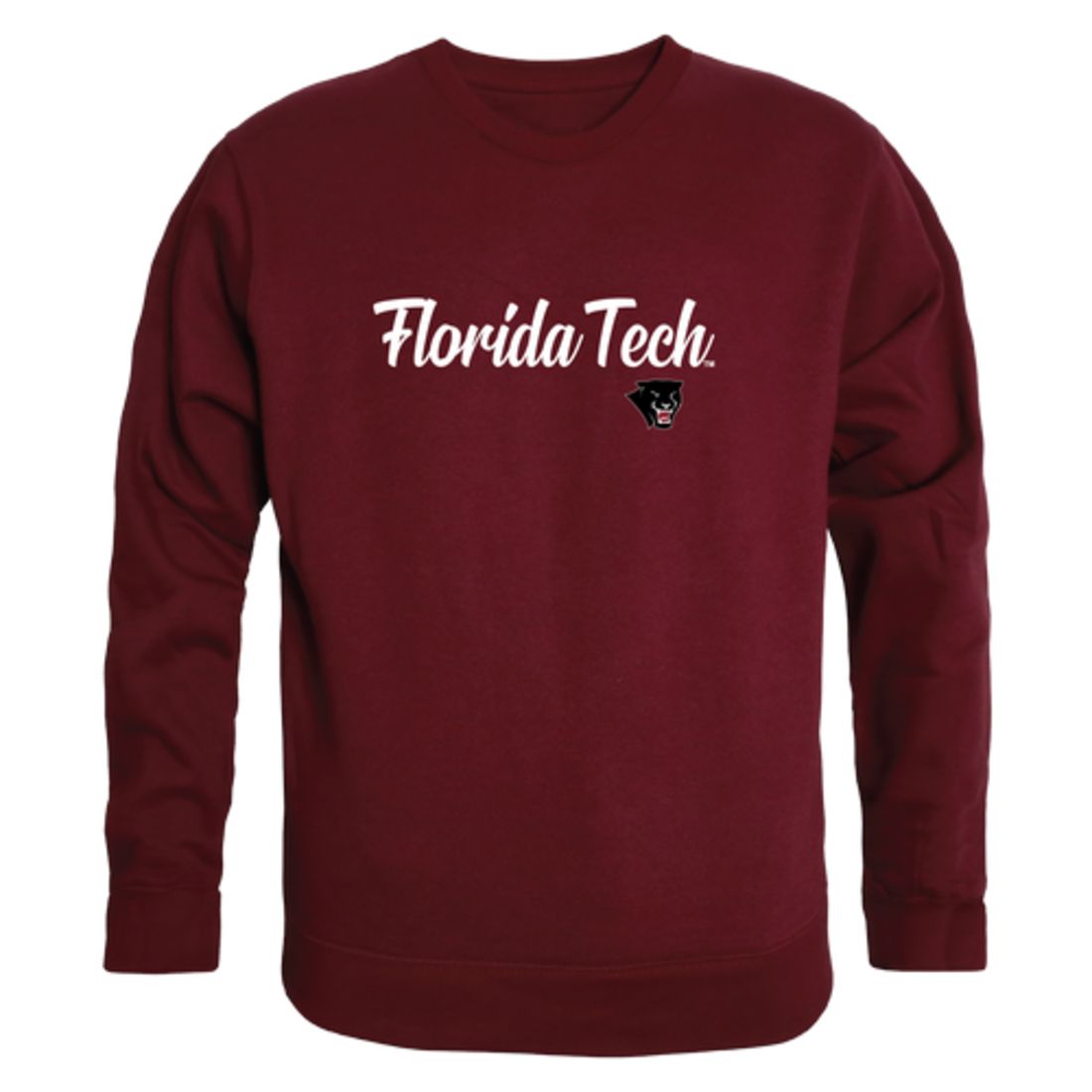 FIorida Institute of Technology Panthers Script Crewneck Pullover Sweatshirt Sweater Black-Campus-Wardrobe