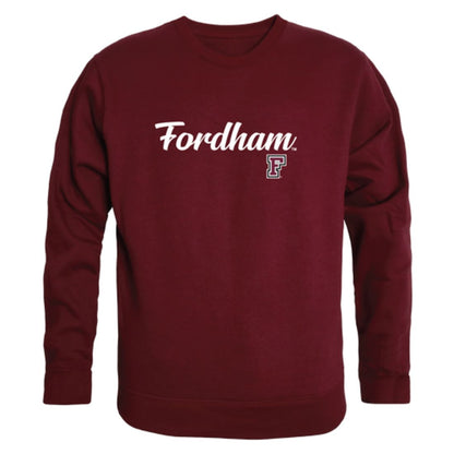 Fordham University Rams Script Crewneck Pullover Sweatshirt Sweater Heather Charcoal-Campus-Wardrobe