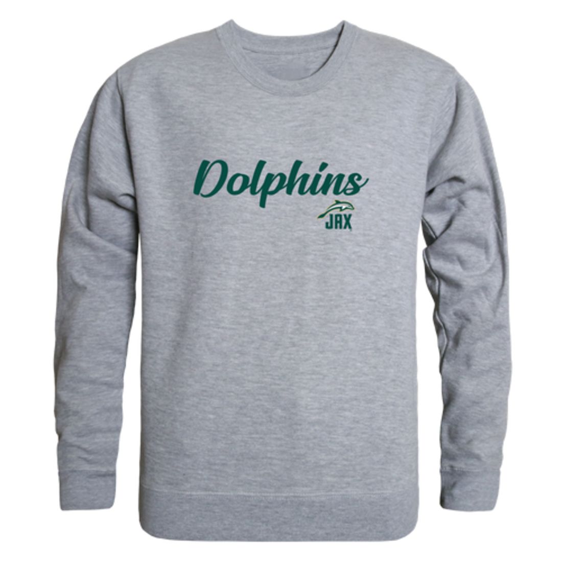 JU Jacksonville University Dolphin Script Crewneck Pullover Sweatshirt Sweater Black-Campus-Wardrobe