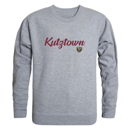 Kutztown University of Pennsylvania Golden Bears Script Crewneck Pullover Sweatshirt Sweater Black-Campus-Wardrobe