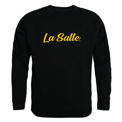 La Salle University Explorers Script Crewneck Pullover Sweatshirt Sweater Black-Campus-Wardrobe