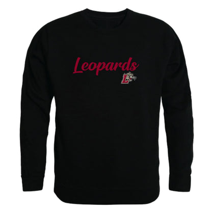 Lafayette College Leopards Script Crewneck Pullover Sweatshirt Sweater Black-Campus-Wardrobe