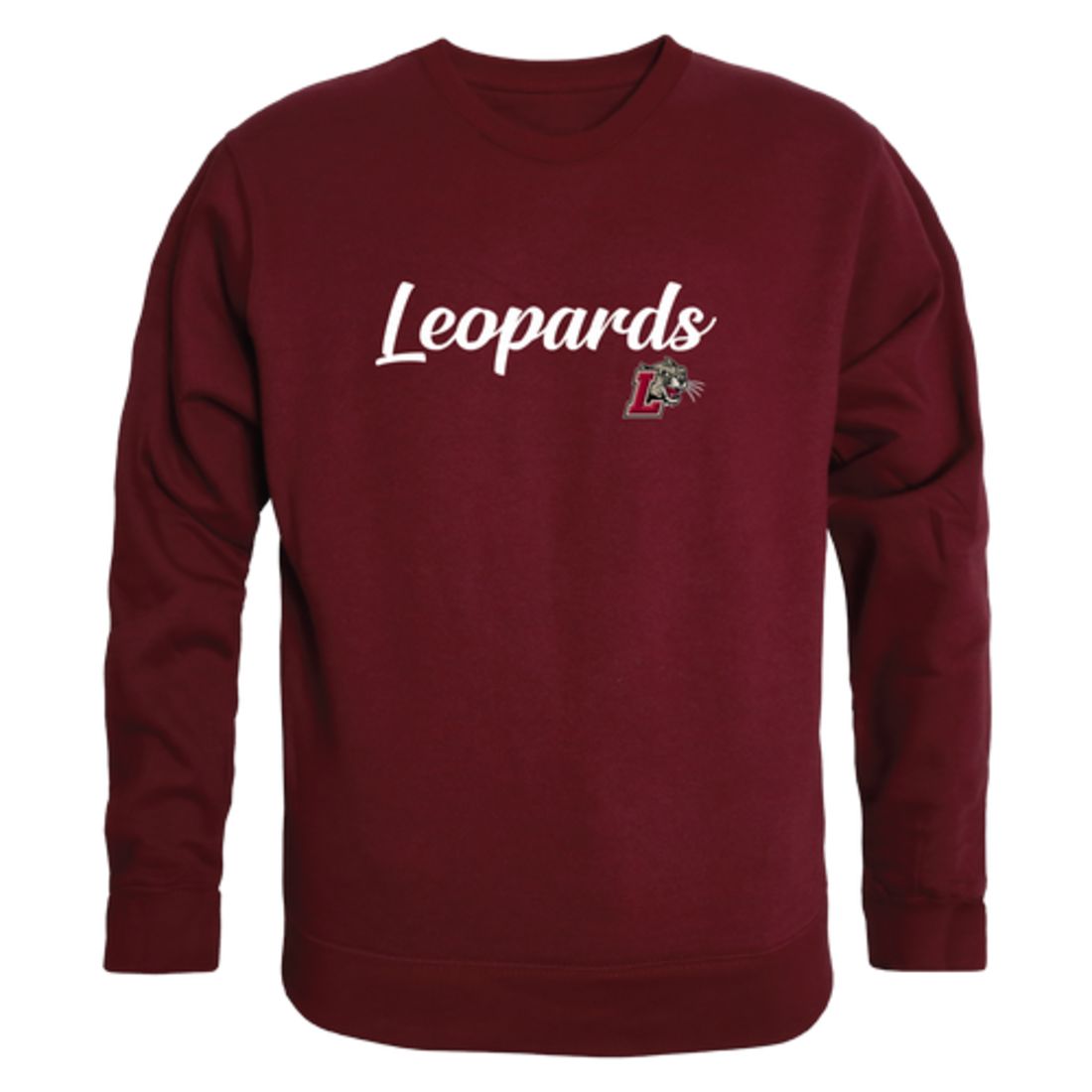 Lafayette College Leopards Script Crewneck Pullover Sweatshirt Sweater Black-Campus-Wardrobe