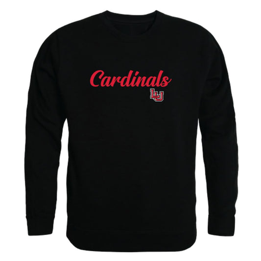 Lamar University Cardinals Script Crewneck Pullover Sweatshirt Sweater Black-Campus-Wardrobe