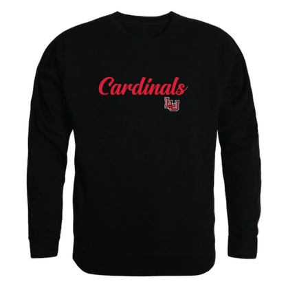 Lamar University Cardinals Script Crewneck Pullover Sweatshirt Sweater Black-Campus-Wardrobe