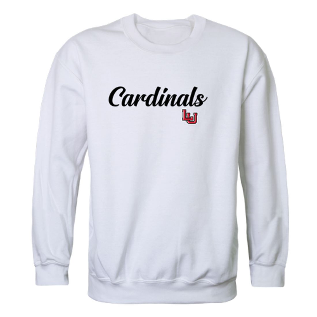 Lamar University Cardinals Script Crewneck Pullover Sweatshirt Sweater Black-Campus-Wardrobe