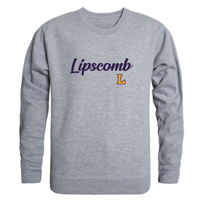 Lipscomb University Bisons Script Crewneck Pullover Sweatshirt Sweater Heather Charcoal-Campus-Wardrobe