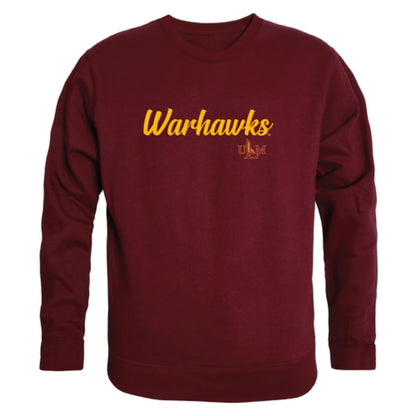 ULM University of Louisiana Monroe Warhawks Script Crewneck Pullover Sweatshirt Sweater Black-Campus-Wardrobe