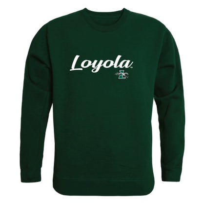 Loyola University Maryland Greyhounds Script Crewneck Pullover Sweatshirt Sweater Black-Campus-Wardrobe