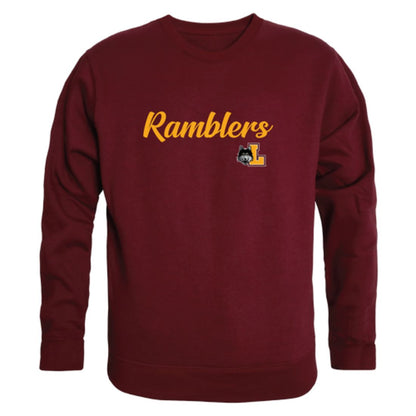 LUC Loyola University Chicago Ramblers Script Crewneck Pullover Sweatshirt Sweater Black-Campus-Wardrobe