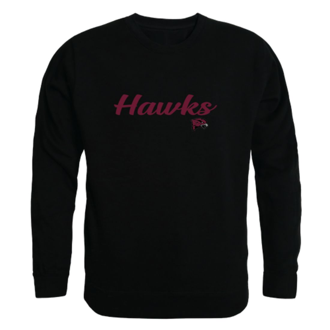 UMES University of Maryland Eastern Shore Hawks Script Crewneck Pullover Sweatshirt Sweater Black-Campus-Wardrobe