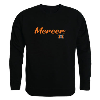 Mercer University Bears Script Crewneck Pullover Sweatshirt Sweater Black-Campus-Wardrobe