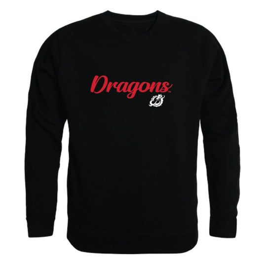 MSUM Minnesota State University Moorhead Dragons Script Crewneck Pullover Sweatshirt Sweater Black-Campus-Wardrobe