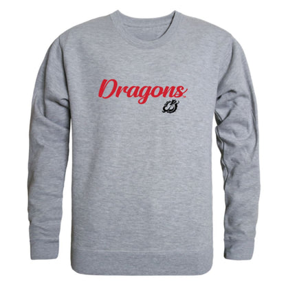 MSUM Minnesota State University Moorhead Dragons Script Crewneck Pullover Sweatshirt Sweater Black-Campus-Wardrobe