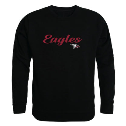 NCCU North Carolina Central University Eagles Script Crewneck Pullover Sweatshirt Sweater Black-Campus-Wardrobe