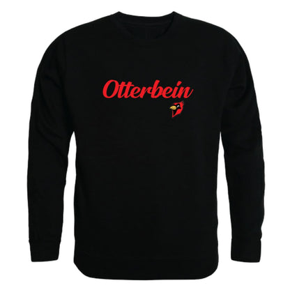 Otterbein University Cardinals Script Crewneck Pullover Sweatshirt Sweater Black-Campus-Wardrobe