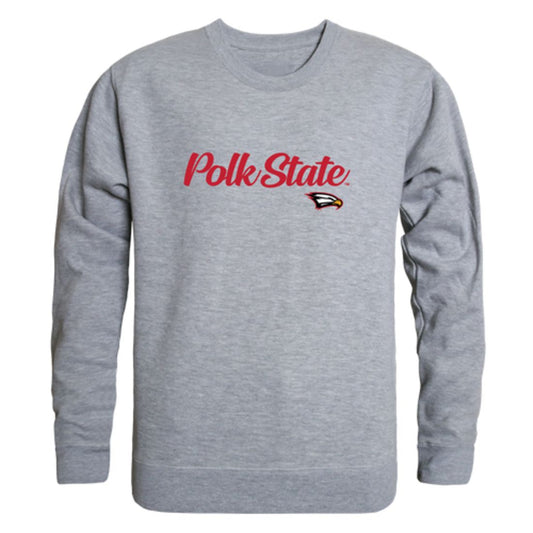 Mouseover Image, Polk State College Eagles Script Crewneck Pullover Sweatshirt Sweater Black-Campus-Wardrobe
