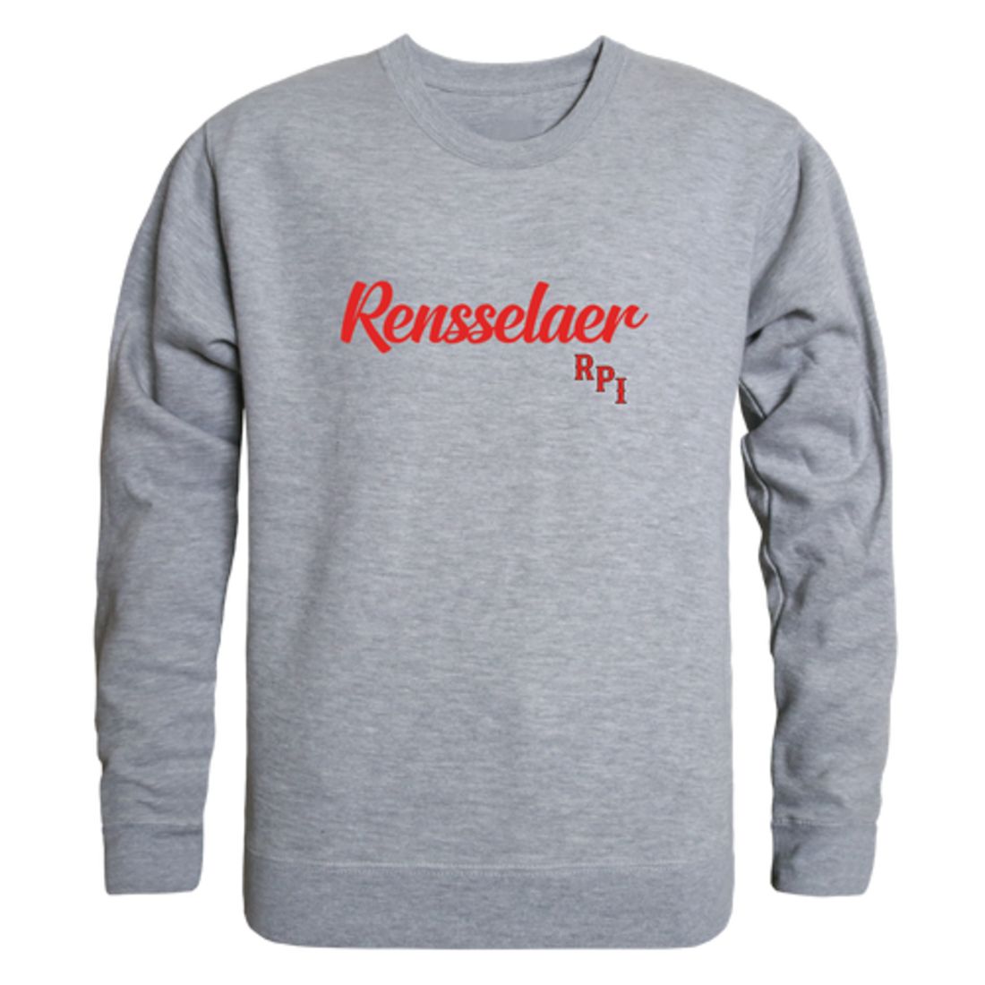 RPI Rensselaer Polytechnic Institute Engineers Script Crewneck Pullover Sweatshirt Sweater Black-Campus-Wardrobe