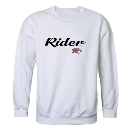 Rider University Broncs Script Crewneck Pullover Sweatshirt Sweater Black-Campus-Wardrobe