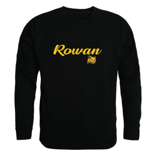 Rowan University Profs Script Crewneck Pullover Sweatshirt Sweater Black-Campus-Wardrobe