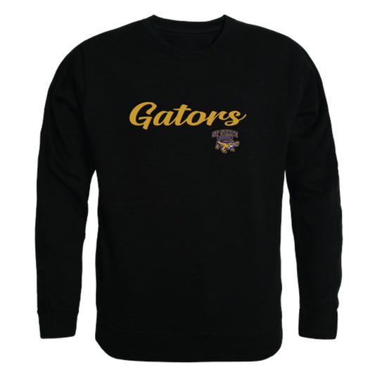 SFSU San Francisco State University Gators Script Crewneck Pullover Sweatshirt Sweater Black-Campus-Wardrobe