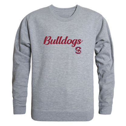 South Carolina State University Bulldogs Script Crewneck Pullover Sweatshirt Sweater Black-Campus-Wardrobe