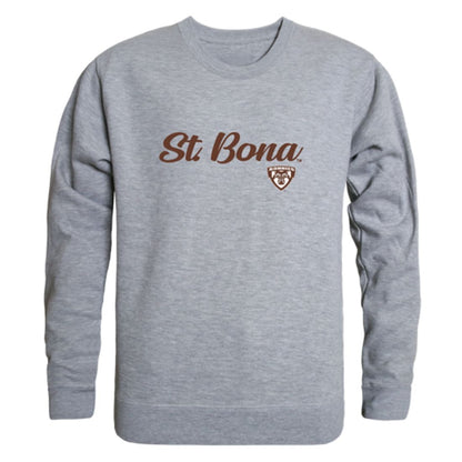 SBU St. Bonaventure University Bonnies Script Crewneck Pullover Sweatshirt Sweater Black-Campus-Wardrobe