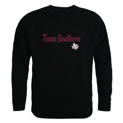 TSU Texas Southern University Tigers Script Crewneck Pullover Sweatshirt Sweater Black-Campus-Wardrobe