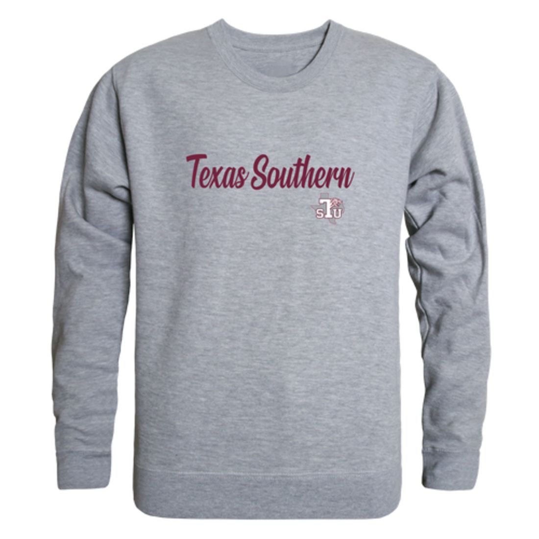 TSU Texas Southern University Tigers Script Crewneck Pullover Sweatshirt Sweater Black-Campus-Wardrobe
