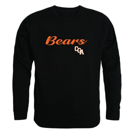 USCGA United States Coast Guard Academy Bears Script Crewneck Pullover Sweatshirt Sweater Black-Campus-Wardrobe