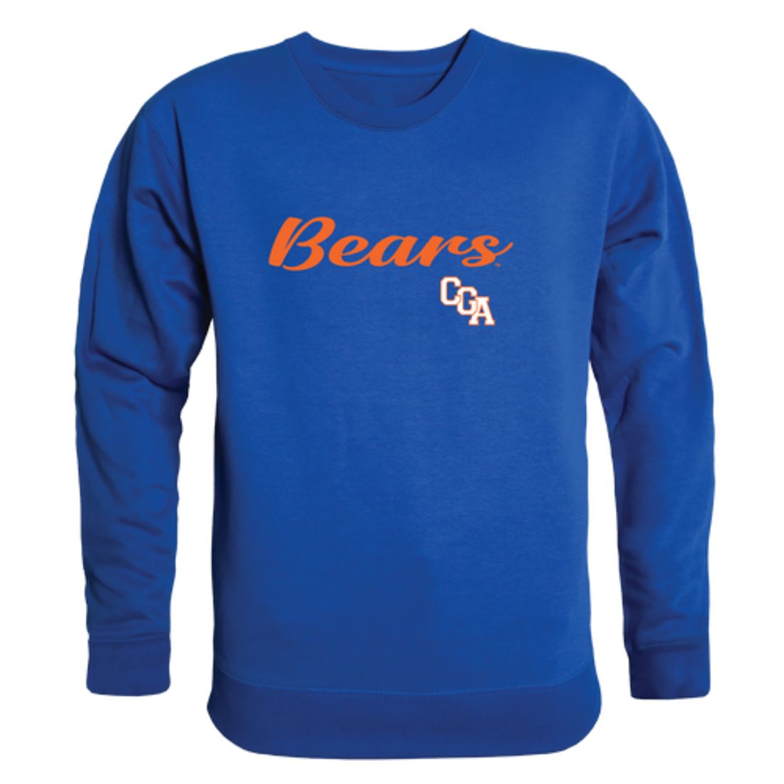 USCGA United States Coast Guard Academy Bears Script Crewneck Pullover Sweatshirt Sweater Black-Campus-Wardrobe